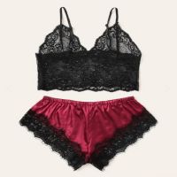 (情趣内衣)羞羞宝贝性感蕾丝公主睡衣装(酒红色)